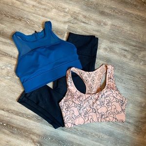 Zyia All Star & Bomber Bra and Leggings Set